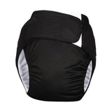 Maxbell Adult Cloth Diaper Elastic Undewears for Elderly Woman and Man Senior People Black