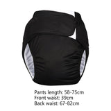 Maxbell Adult Cloth Diaper Elastic Undewears for Elderly Woman and Man Senior People Black