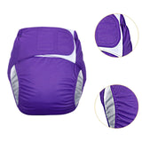 Maxbell Adult Cloth Diaper Elastic Undewears for Elderly Woman and Man Senior People Purple