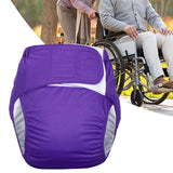 Maxbell Adult Cloth Diaper Elastic Undewears for Elderly Woman and Man Senior People Purple