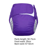 Maxbell Adult Cloth Diaper Elastic Undewears for Elderly Woman and Man Senior People Purple