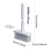Maxbell Keyboard Dusting Brush Portable Washable Duster for Car Vent Kitchen Bedroom white