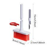 Maxbell Keyboard Dusting Brush Portable Washable Duster for Car Vent Kitchen Bedroom red