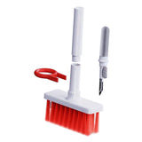 Maxbell Keyboard Dusting Brush Portable Washable Duster for Car Vent Kitchen Bedroom red