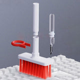 Maxbell Keyboard Dusting Brush Portable Washable Duster for Car Vent Kitchen Bedroom red