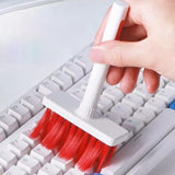 Maxbell Keyboard Dusting Brush Portable Washable Duster for Car Vent Kitchen Bedroom red