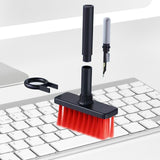 Maxbell Keyboard Dusting Brush Portable Washable Duster for Car Vent Kitchen Bedroom black