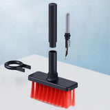 Maxbell Keyboard Dusting Brush Portable Washable Duster for Car Vent Kitchen Bedroom black