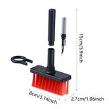 Maxbell Keyboard Dusting Brush Portable Washable Duster for Car Vent Kitchen Bedroom black