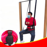 Maxbell Hanging Spinal Traction Harness Hanging Lumbar Traction Belt for Adults Gray