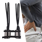 Maxbell Hanging Spinal Traction Harness Hanging Lumbar Traction Belt for Adults Gray