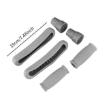 Maxbell Crutch Pads Kit Rubber Replacement Accessories for Patients Elderly Athletes Grey