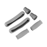 Maxbell Crutch Pads Kit Rubber Replacement Accessories for Patients Elderly Athletes Grey