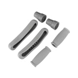Maxbell Crutch Pads Kit Rubber Replacement Accessories for Patients Elderly Athletes Grey
