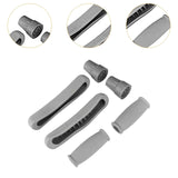 Maxbell Crutch Pads Kit Rubber Replacement Accessories for Patients Elderly Athletes Grey