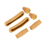 Maxbell Crutch Pads Kit Rubber Replacement Accessories for Patients Elderly Athletes Yellow