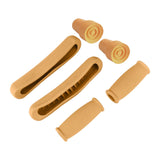 Maxbell Crutch Pads Kit Rubber Replacement Accessories for Patients Elderly Athletes Yellow