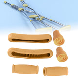Maxbell Crutch Pads Kit Rubber Replacement Accessories for Patients Elderly Athletes Yellow