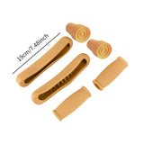 Maxbell Crutch Pads Kit Rubber Replacement Accessories for Patients Elderly Athletes Yellow