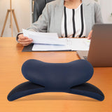 Maxbell Office Desk Napping Pillow Lumbar Pillow Support Pillow for Home Hiking Navy blue