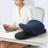 Maxbell Office Desk Napping Pillow Lumbar Pillow Support Pillow for Home Hiking Navy blue