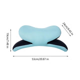 Maxbell Office Desk Napping Pillow Lumbar Pillow Support Pillow for Home Hiking Blue