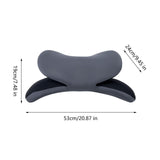 Maxbell Office Desk Napping Pillow Lumbar Pillow Support Pillow for Home Hiking Dark Gray