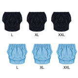Maxbell Adult Leakproof Incontinence Underwear Reusable for Elderly Disabled Seniors L Black