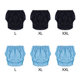 Maxbell Adult Leakproof Incontinence Underwear Reusable for Elderly Disabled Seniors L Black