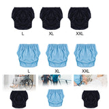 Maxbell Adult Leakproof Incontinence Underwear Reusable for Elderly Disabled Seniors L Black