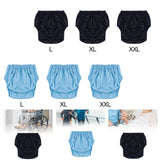 Maxbell Adult Leakproof Incontinence Underwear Reusable for Elderly Disabled Seniors L Black