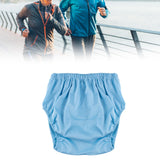 Maxbell Adult Leakproof Incontinence Underwear Reusable for Elderly Disabled Seniors L Blue