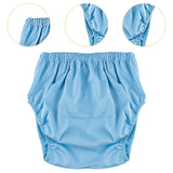 Maxbell Adult Leakproof Incontinence Underwear Reusable for Elderly Disabled Seniors L Blue