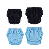 Maxbell Adult Leakproof Incontinence Underwear Reusable for Elderly Disabled Seniors XXL Blue