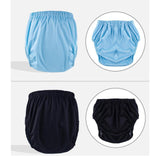 Maxbell Adult Leakproof Incontinence Underwear Reusable for Elderly Disabled Seniors XXL Blue