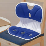 Maxbell Posture Correcting Chair Ergonomic Seat Cushion for Home Floor Seat Students Blue