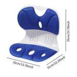 Maxbell Posture Correcting Chair Ergonomic Seat Cushion for Home Floor Seat Students Blue