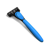 Maxbell 7 Layer Blade Razor Comfort Portable Men Shaver for Father Boys Gift for Men Blue