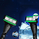 Maxbell 7 Layer Blade Razor Comfort Portable Men Shaver for Father Boys Gift for Men Blue