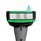 Maxbell 7 Layer Blade Razor Comfort Portable Men Shaver for Father Boys Gift for Men Green