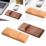 Maxbell Wrist Rest for Mouse Wooden Wrist Support for Home Office Comfortable Typing dark brown