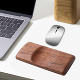 Maxbell Wrist Rest for Mouse Wooden Wrist Support for Home Office Comfortable Typing dark brown