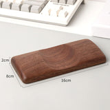 Maxbell Wrist Rest for Mouse Wooden Wrist Support for Home Office Comfortable Typing dark brown