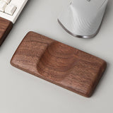 Maxbell Wrist Rest for Mouse Wooden Wrist Support for Home Office Comfortable Typing dark brown