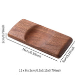 Maxbell Wrist Rest for Mouse Wooden Wrist Support for Home Office Comfortable Typing dark brown