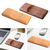 Maxbell Wrist Rest for Mouse Wooden Wrist Support for Home Office Comfortable Typing dark brown