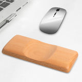 Maxbell Wrist Rest for Mouse Wooden Wrist Support for Home Office Comfortable Typing light brown