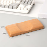 Maxbell Wrist Rest for Mouse Wooden Wrist Support for Home Office Comfortable Typing light brown