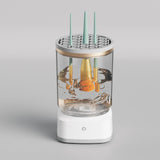 Maxbell Electric Makeup Brush Cleaner Machine Cosmetic Brushes Cleaning for Male Salon clear