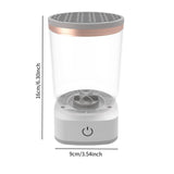 Maxbell Electric Makeup Brush Cleaner Machine Cosmetic Brushes Cleaning for Male Salon clear